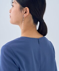 YECCA VECCA ジョーゼットプリーツワンピース