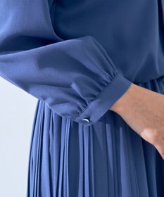 YECCA VECCA ジョーゼットプリーツワンピース