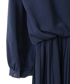 YECCA VECCA ジョーゼットプリーツワンピース