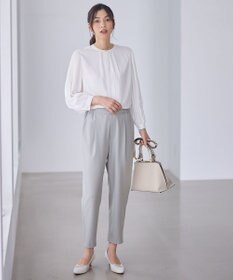 ANY イージーケアライトストレッチテーパードパンツ