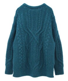 AMERICAN HOLIC ローゲージアラン柄ニットプルオーバー