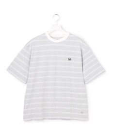 J.PRESS YORK STREET 【UNISEX】ブルドッグワンポイント ボーダー Tシャツ