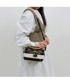 UNBILLION kakatoo バンブーハンドル2wayバニティバッグ