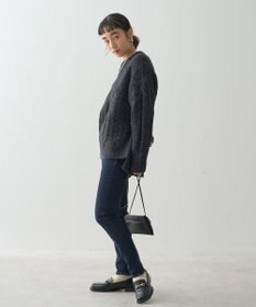 AMERICAN HOLIC ローゲージアラン柄ニットプルオーバー