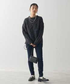 AMERICAN HOLIC ローゲージアラン柄ニットプルオーバー