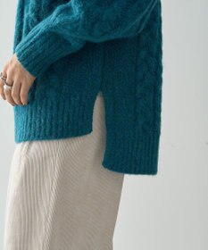 AMERICAN HOLIC ローゲージアラン柄ニットプルオーバー