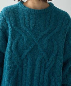 AMERICAN HOLIC ローゲージアラン柄ニットプルオーバー