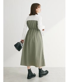 Green Parks ドロストドッキングワンピース