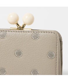 UNBILLION ペルケ perche / アクリル玉ドット刺繍・ジャバラカードウォレット