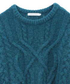 AMERICAN HOLIC ローゲージアラン柄ニットプルオーバー