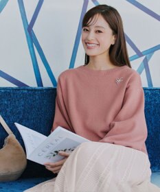 Tiaclasse クロスリボンデザインブローチ