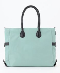 Y'SACCS ナイロン×リサイクルレザー　ホック2WAYトート　Mサイズ