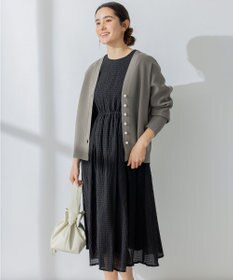 組曲 シャーリングライクシフォン ワンピース