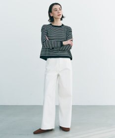 UNFILO シアーフォルムニット ボーダー