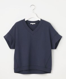 23区 【SLOW/WEB限定】ラスティックテリー Vネック カットソー