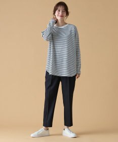 ANY 【セットアップ対応/ウエストゴム】イージィケア美脚テーパードパンツ