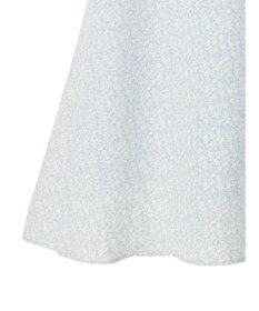 earth music&ecology フラワープリントフレアスカート
