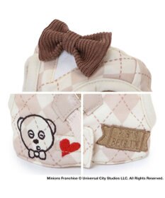 PET PARADISE ミニオン ティム ベストハーネス 《アーガイル》  小型犬 S