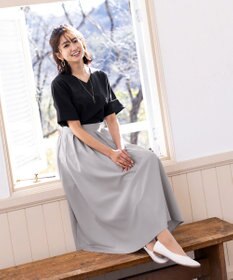 Tiaclasse L 【洗える】ゆったりシルエットの幅広カフスブラウス