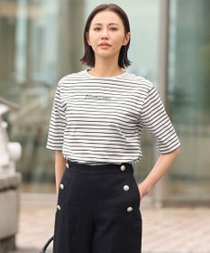 自由区 L 【洗える】Marine半袖 ロゴTシャツ