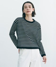 UNFILO シアーフォルムニット ボーダー