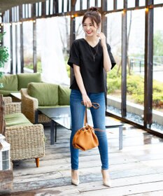 Tiaclasse L 【洗える】ゆったりシルエットの幅広カフスブラウス