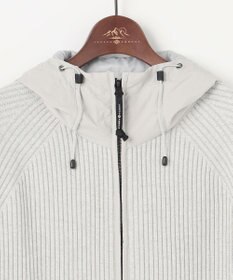 JOSEPH ABBOUD MOUNTAIN 【日本素材・ストレッチ】コットンムリネ アウトドア ニット パーカー