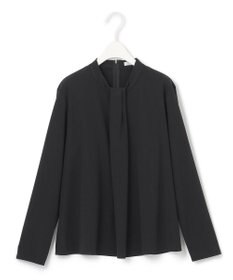 ICB L 【洗える】ジョーゼットジャージー ボウタイ風プルオーバー