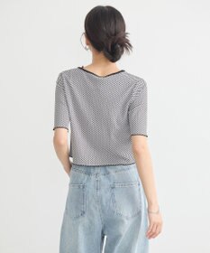 earth music&ecology ＳＥＴ２点ギンガムメロ－カーデ＋リボンタンク