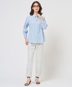 J.PRESS LADIES 【WEB限定カラーあり】セルロースリネンストレッチ テーパード パンツ