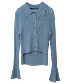 YECCA VECCA 【2点セット】キャミセット襟付きカーディガン