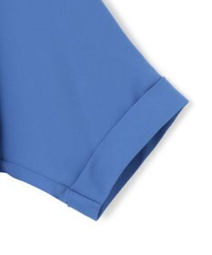 ICB 【新色追加・接触冷感・UVケア・速乾・洗える】BackSatinAmunzen 5分袖バンドカラーブラウス