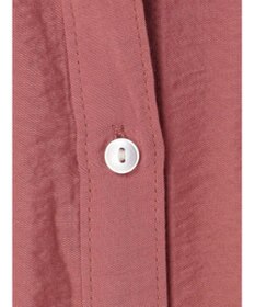 Green Parks バンドカラーポケット付きシアーシャツ