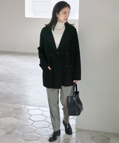 23区 【洗える】ドライ2WAYストレッチ チェック テーパードパンツ