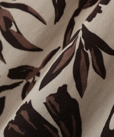 YECCA VECCA アートプリントスリットワイドパンツ