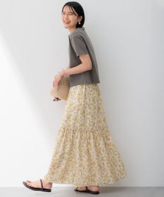 23区 S 【SLOW/一部店舗限定】ボタニカルプリント スカート