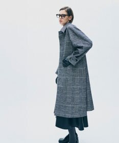 uncrave モールチェック ステンカラーコート
