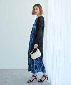 YECCA VECCA シアーニットロング丈カーディガン