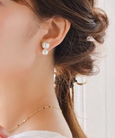 Phoebe ≪雑誌掲載≫ツインパールイヤリング