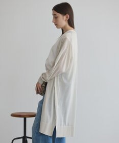 YECCA VECCA シアーニットロング丈カーディガン