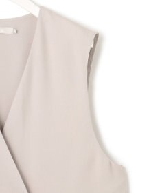 ICB 【接触冷感・UVケア・速乾・洗える】FluidBackSatin ロングジレ