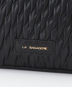 LA BAGAGERIE ランダムプリーツショルダーバッグ
