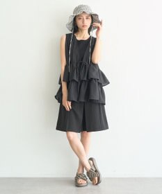 earth music&ecology 【セットアップ対応】ウエストリボンバミューダパンツ