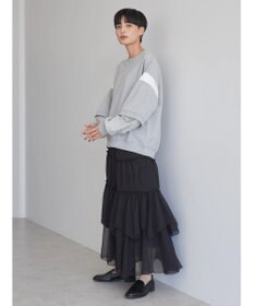 AMERICAN HOLIC 袖異素材ミニ裏毛プルオーバー