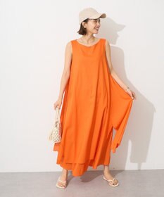 CRAFT STANDARD BOUTIQUE インド綿混フレアワンピース