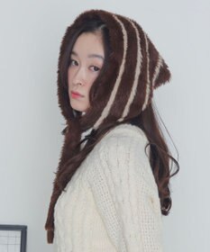 WEGO ボーダーニットバブーシュカ