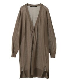 YECCA VECCA シアーニットロング丈カーディガン