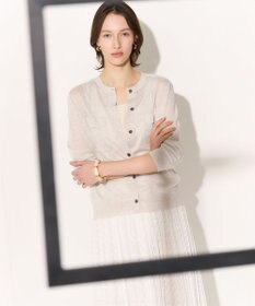 23区 S シャイニーリブ スクエアネック タンクトップ