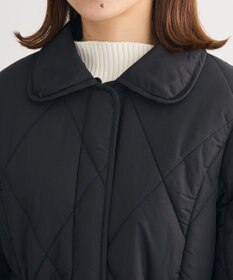 Green Parks ファー衿ダイヤキルト中綿コート