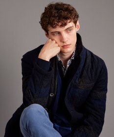 JOSEPH ABBOUD 【軽量/イージーケア】 KARL KARLジップ ニット ブルゾン